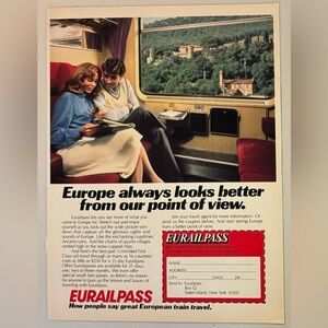 Eurailpass 1982 Advertisement (Life Magazine)